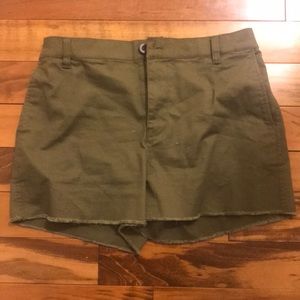 Madewell Camo Green Shorts